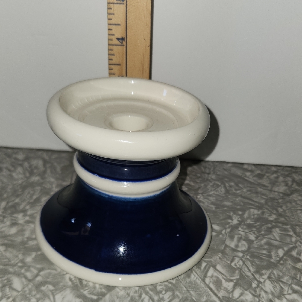 Classic Navy and White Candle Holder - Picture 6 of 7